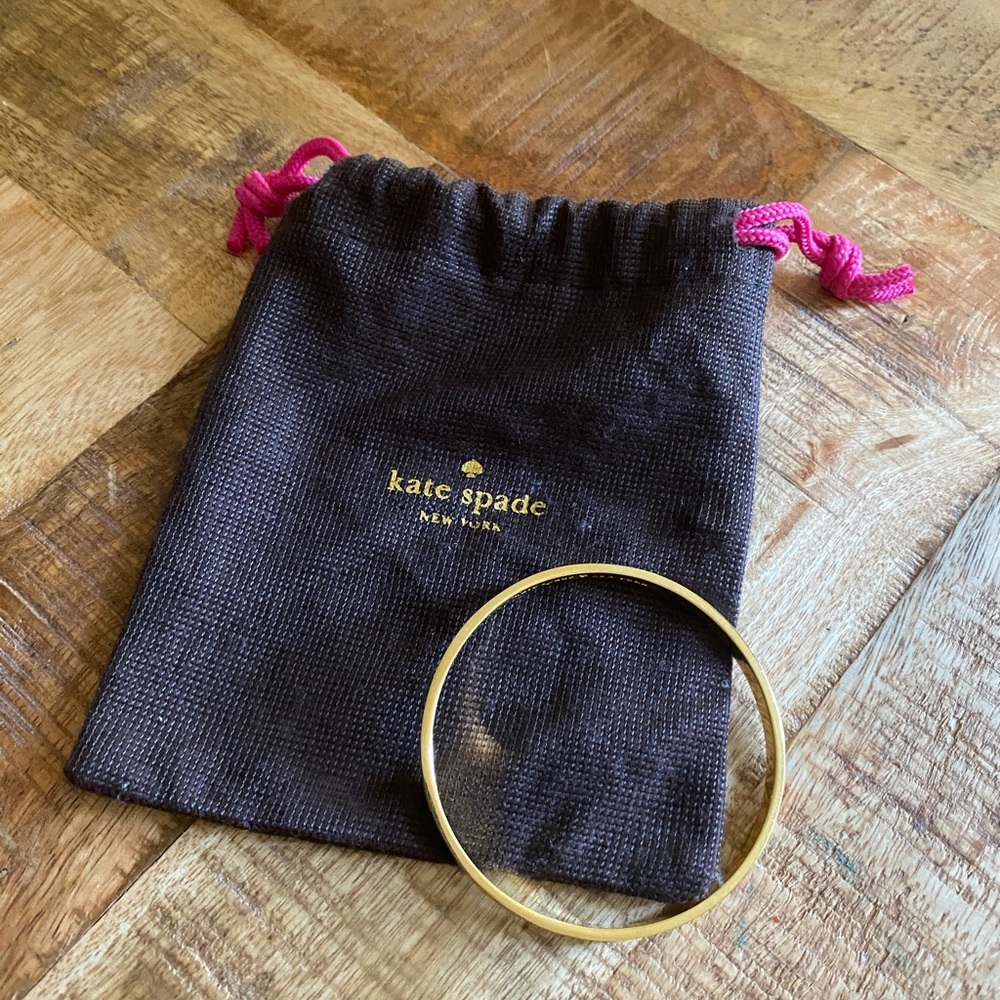 Kate Spade bangle. Gold + Multicolored enamel